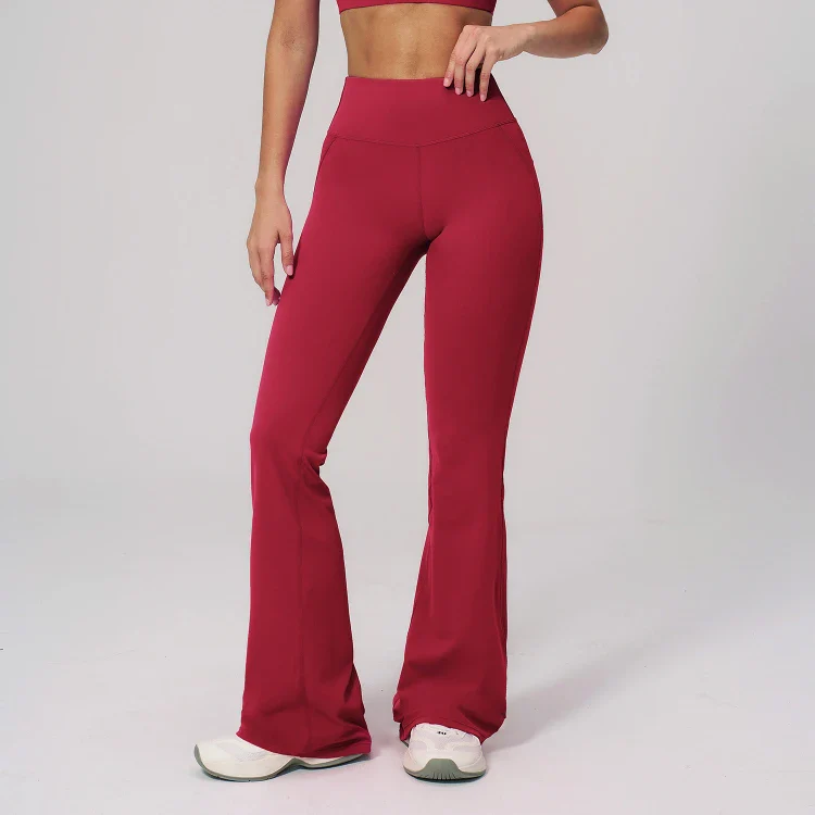 Cloud-Like High Waist Hip Lift Flared Pants