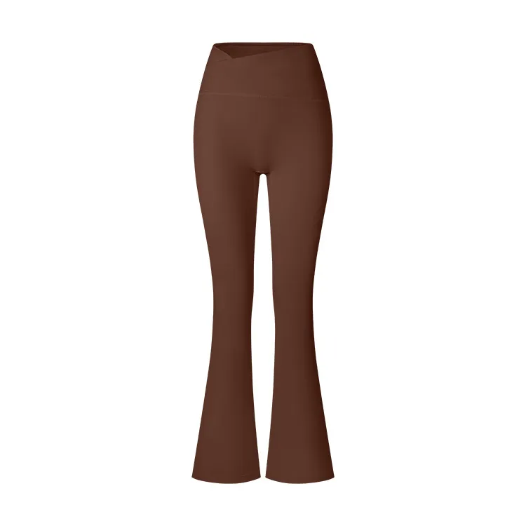 Cross Waistband Flare Pants
