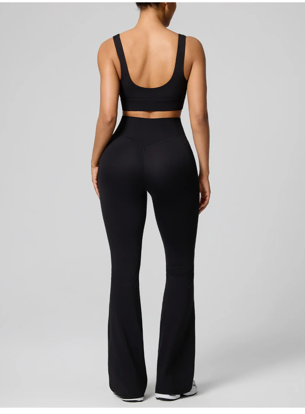 Women's High Waist Shaping Yoga Flare Pants with Pocket