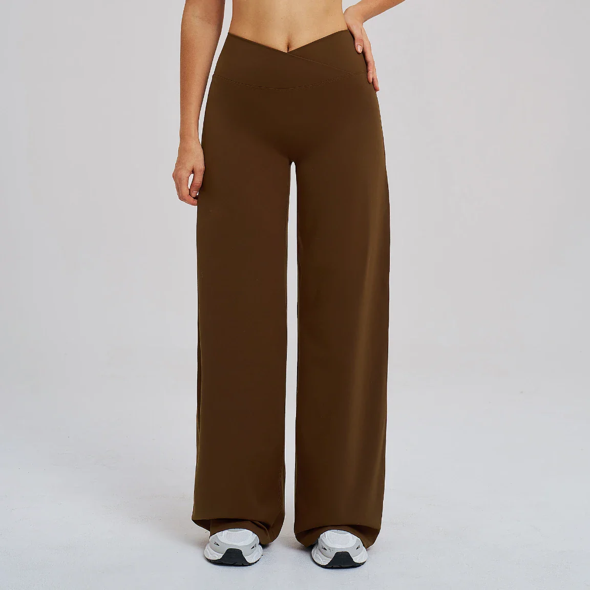 Women's Crossover Waist Wide Leg Yoga Pants