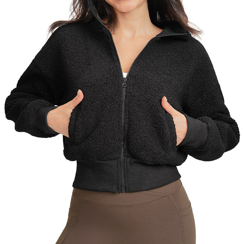Women's Fox Fur Warm Yoga Jacket
