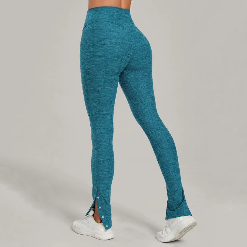 High Waist Slightly Flared Casual Athletic Pants