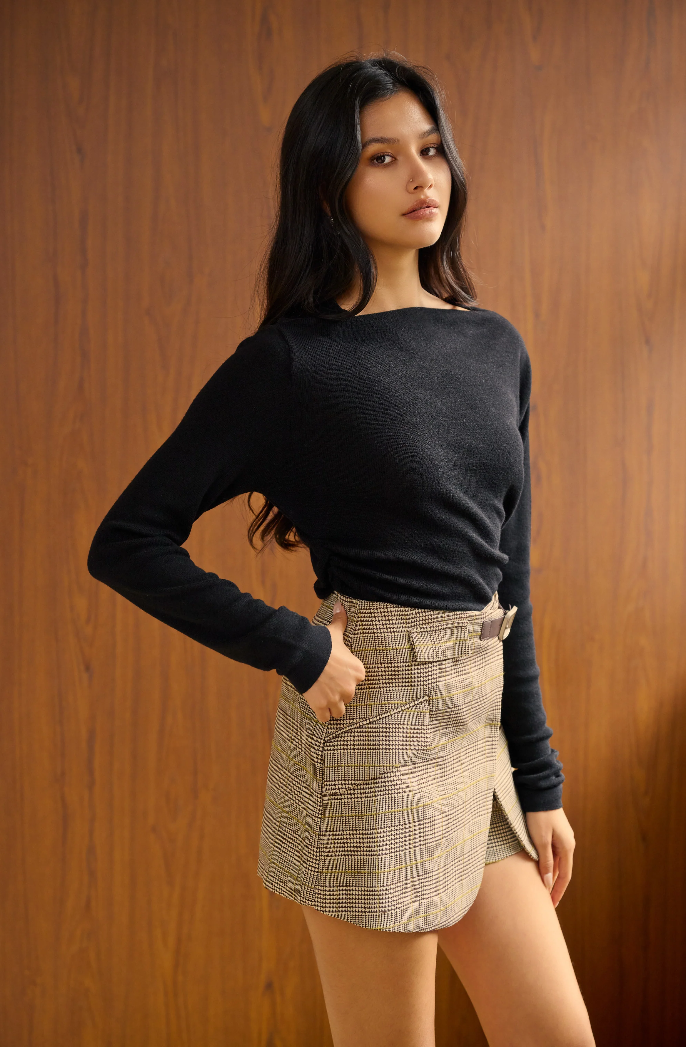 Obsession Knit Top in black