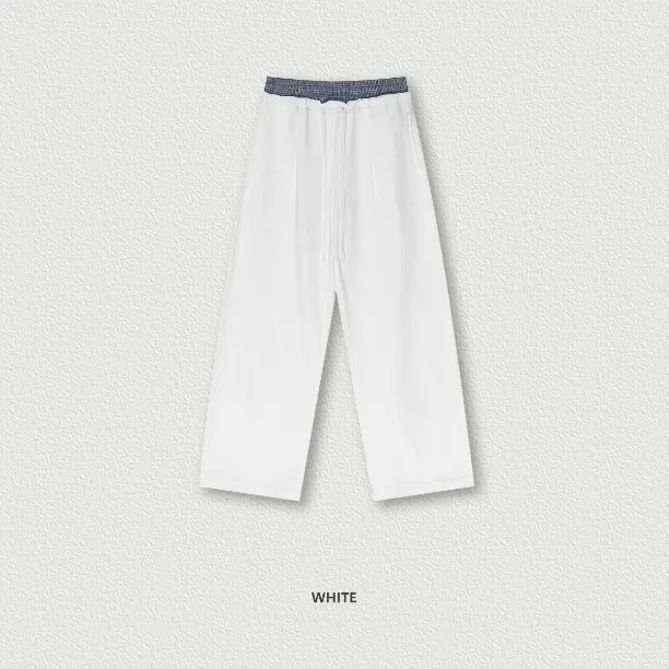 Double Waist Casual Wide Leg Pants TH25154