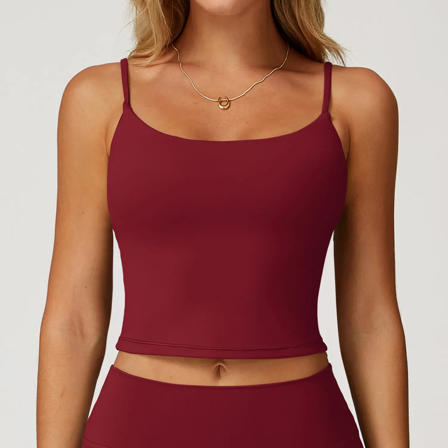Fitness Tank Top with Spaghetti Straps