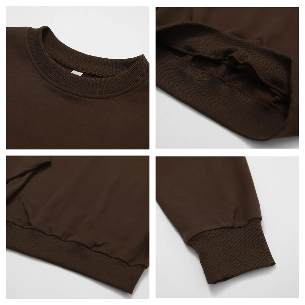 Casual Crew Neck Pullover