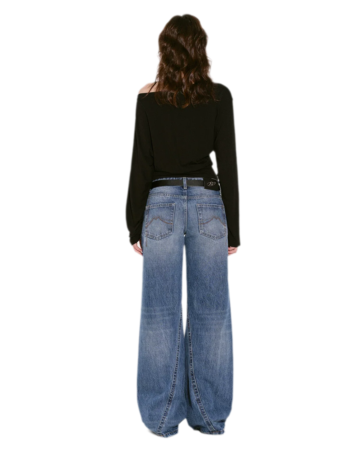 Lyocell Off-Shoulder Cropped Top