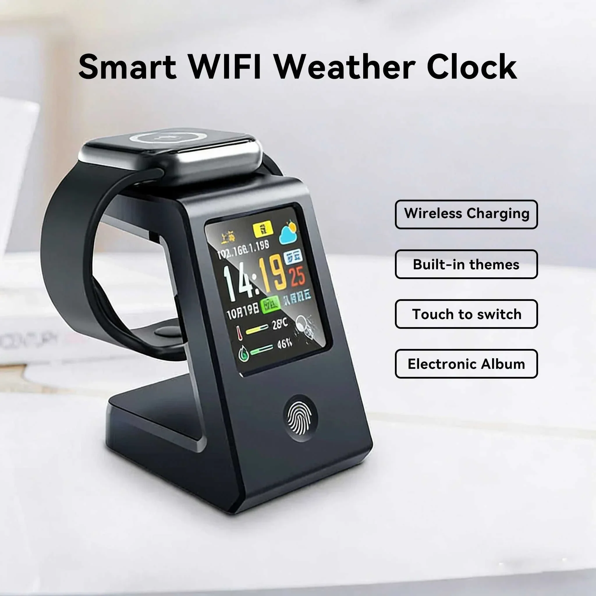 Aura Smart WiFi Weather Clock & Watch Charger