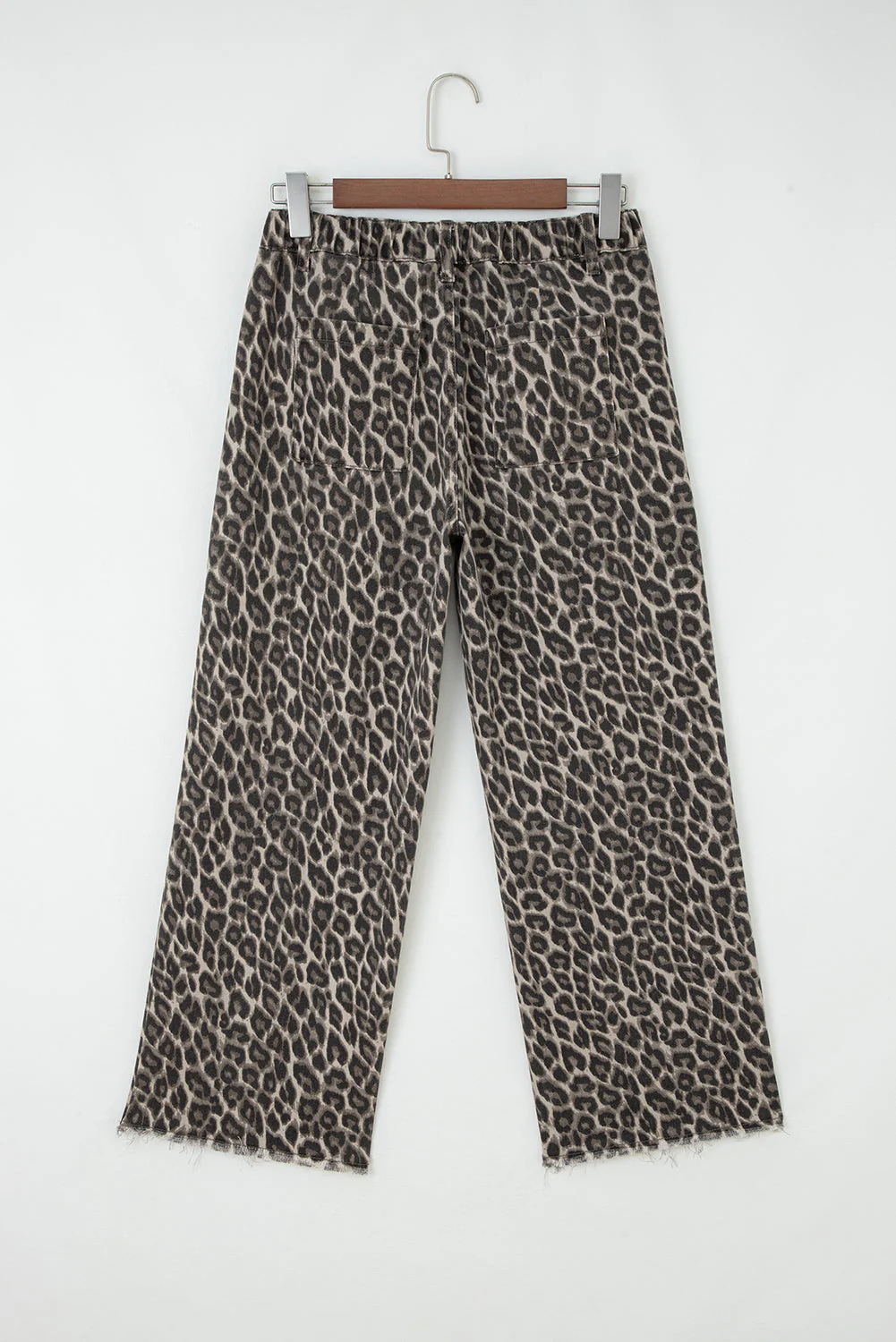 Yellow Leopard Straight Loose Leg Jeans