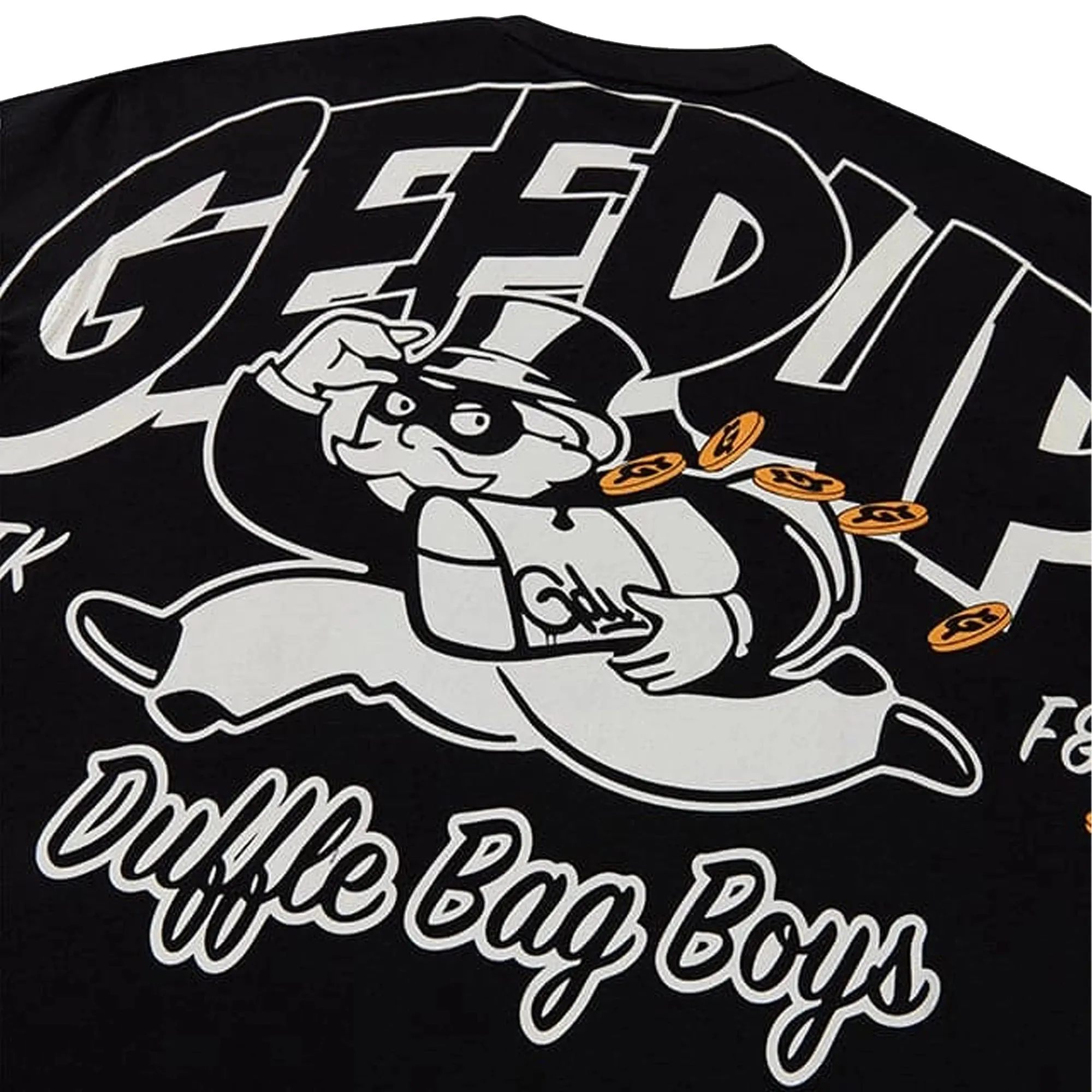 Geedup Duffle Bag Boys T-Shirt 'Black / White' (2025)