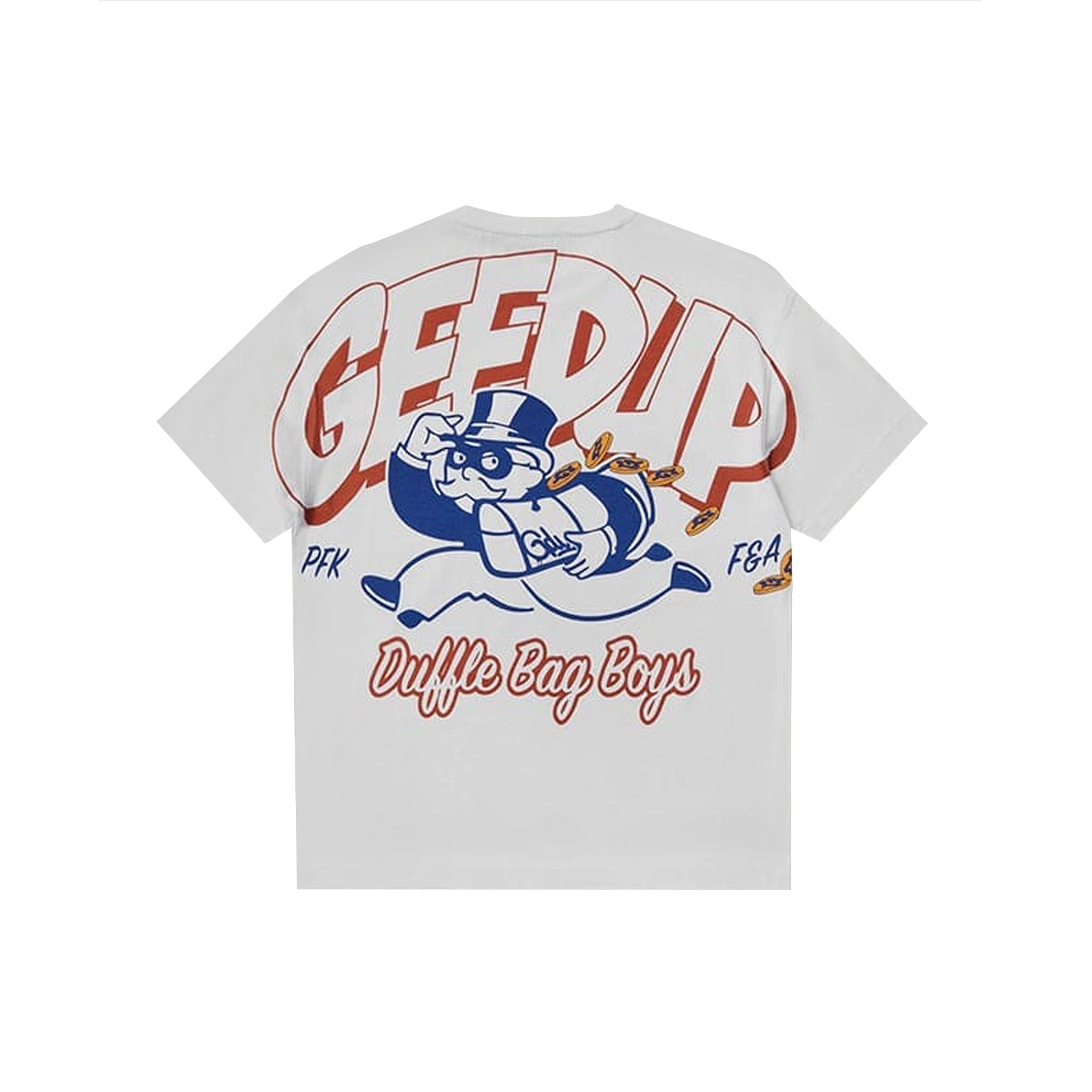 Geedup Duffle Bag Boys T-Shirt 'White / Red/ Blue' (2025)