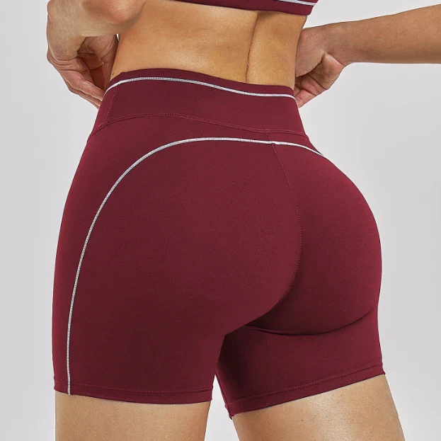 Contrast Color Quick-Drying Yoga Shorts