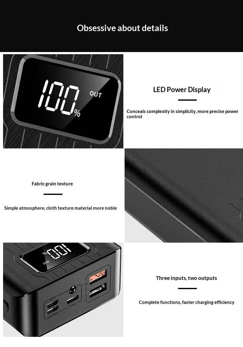 30000mAh Ultra-High Capacity Fast Charge Power Bank
