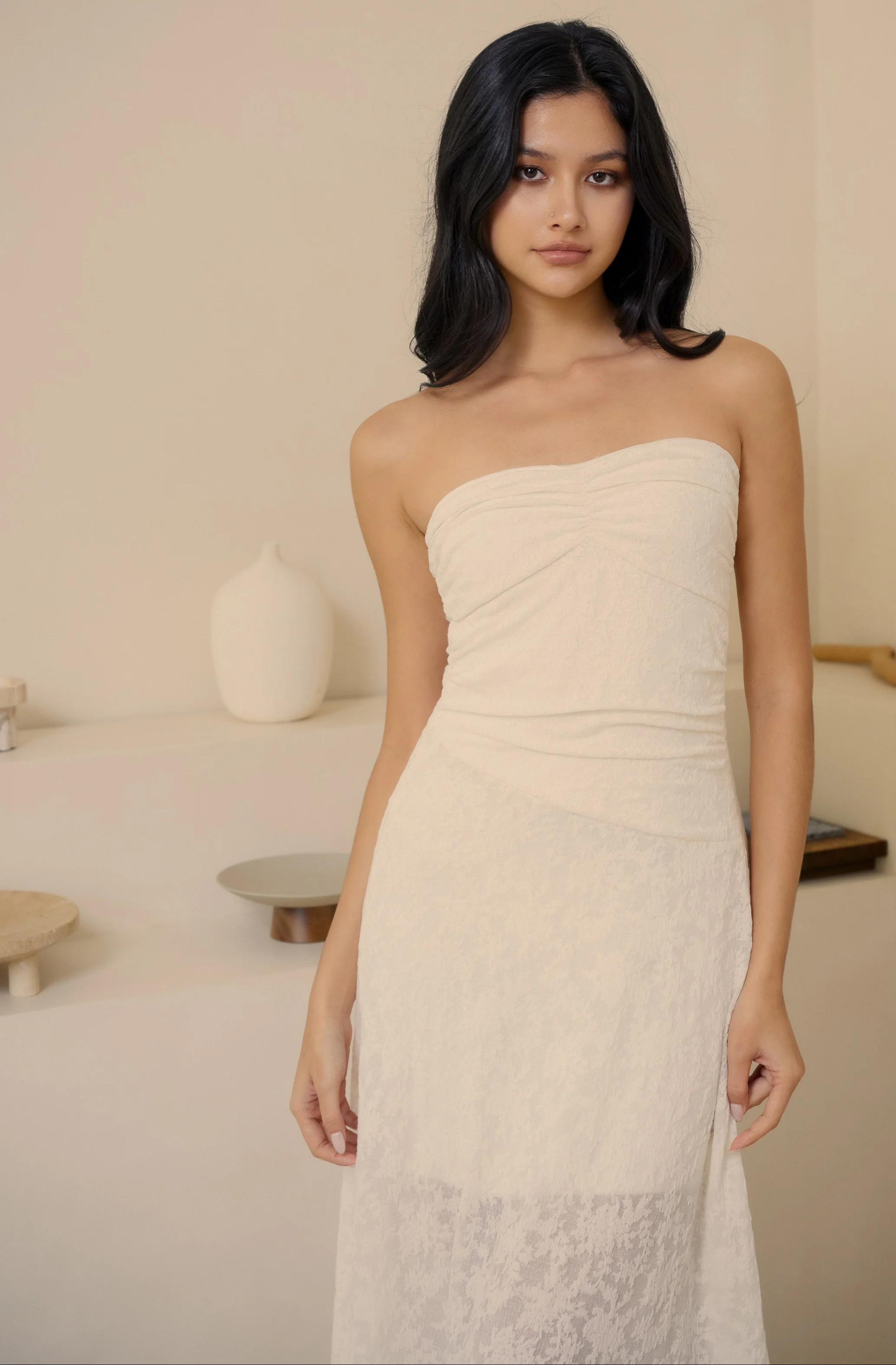 French garden lace dress