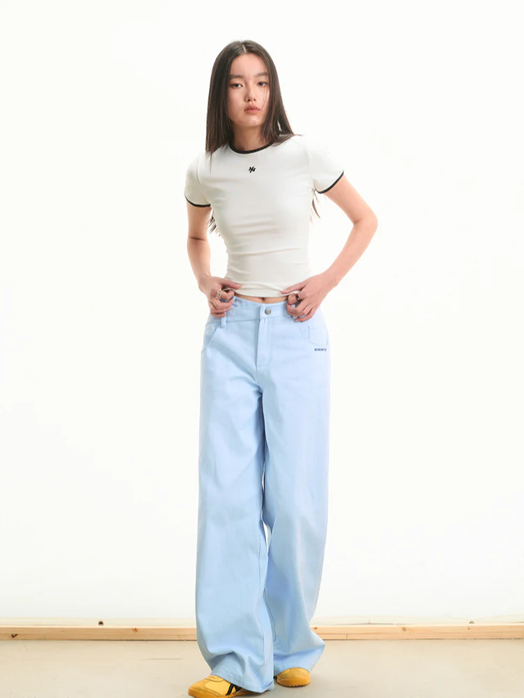 Pearl Rhinestone Slimming Casual Pants