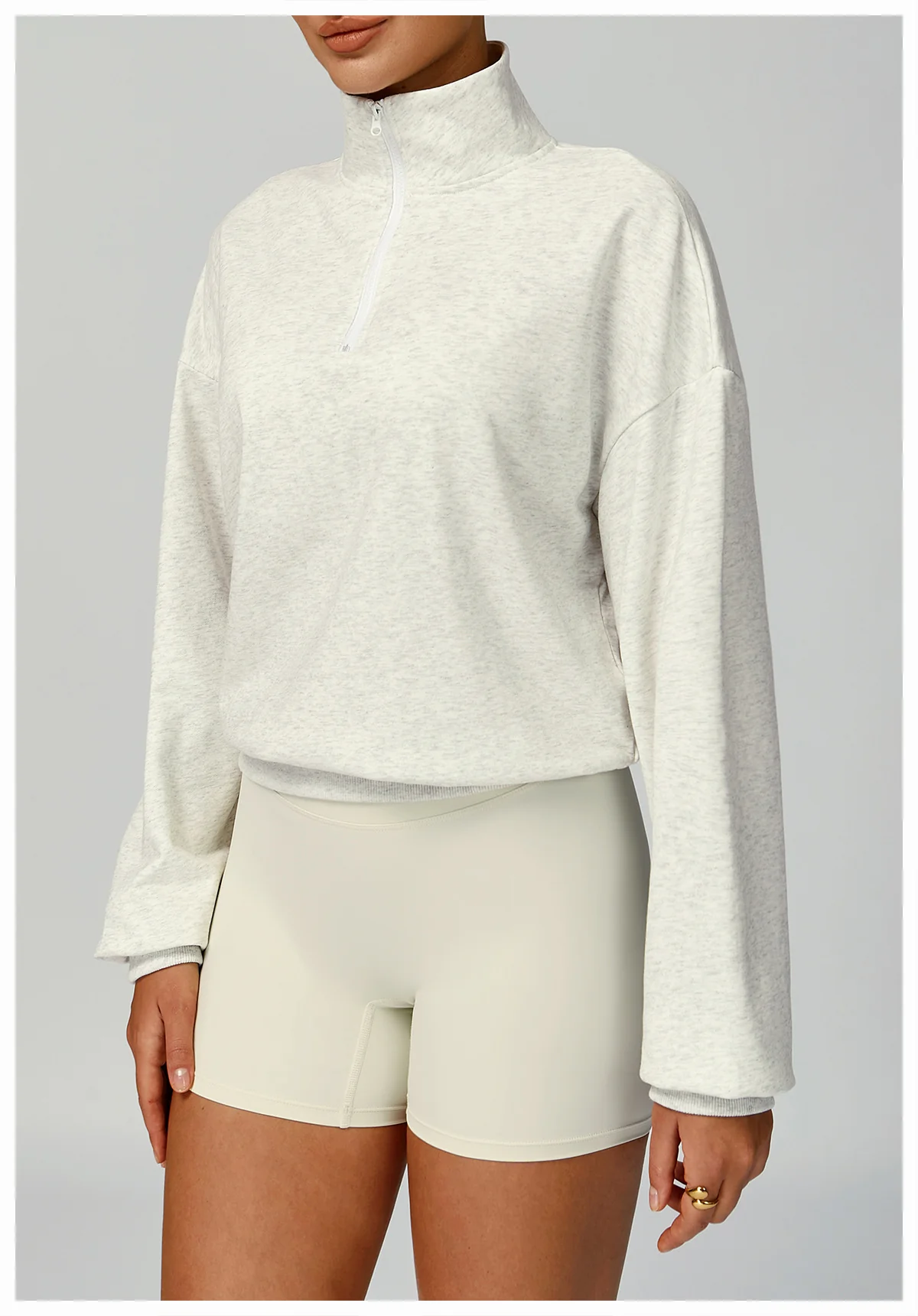 Women's Fall Winter Half Zip Up Sweatshirt