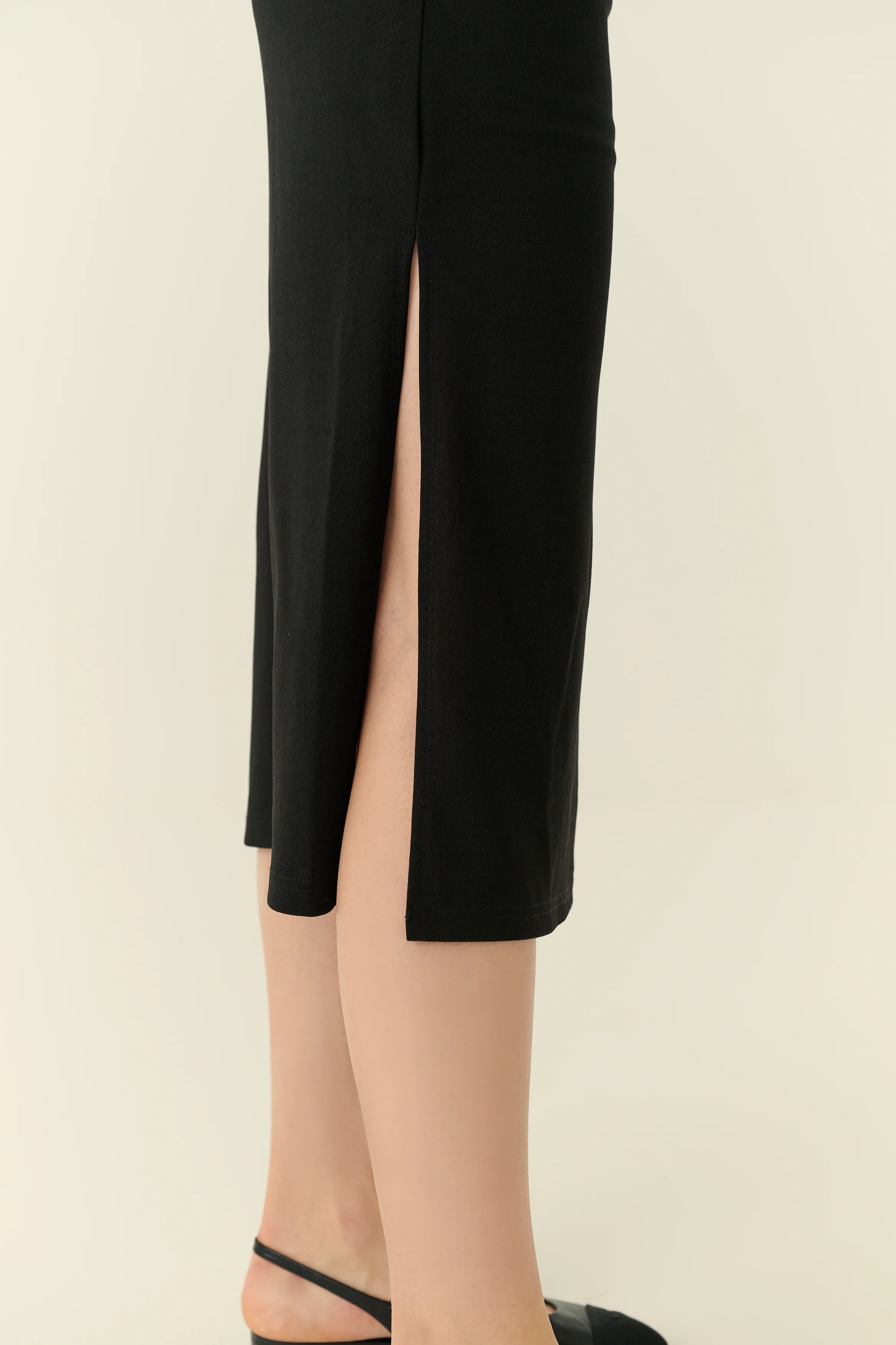 Café de minuit midi dress in black