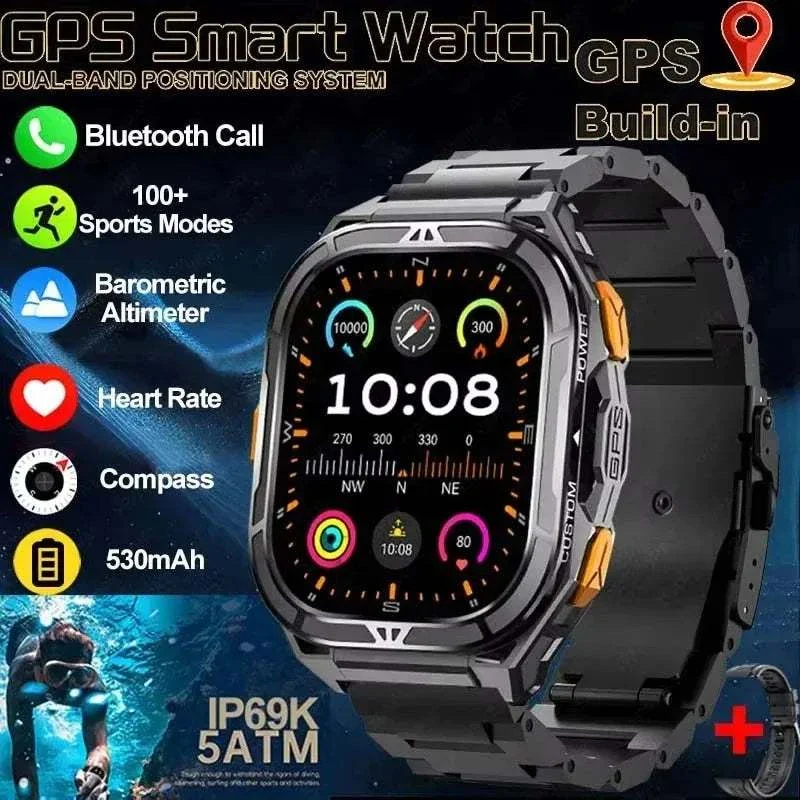 Terra-X GPS Rugged Smartwatch | 1.96