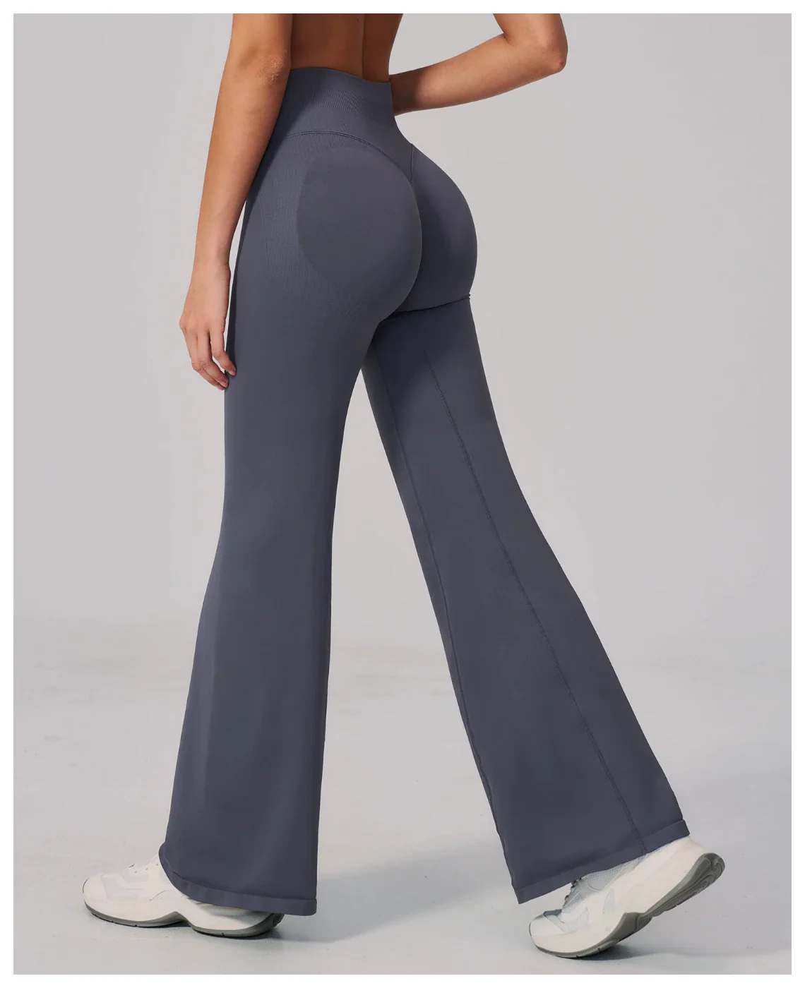 Seamless High Waist Tummy Control Hip Lifting Yoga Flared Pants