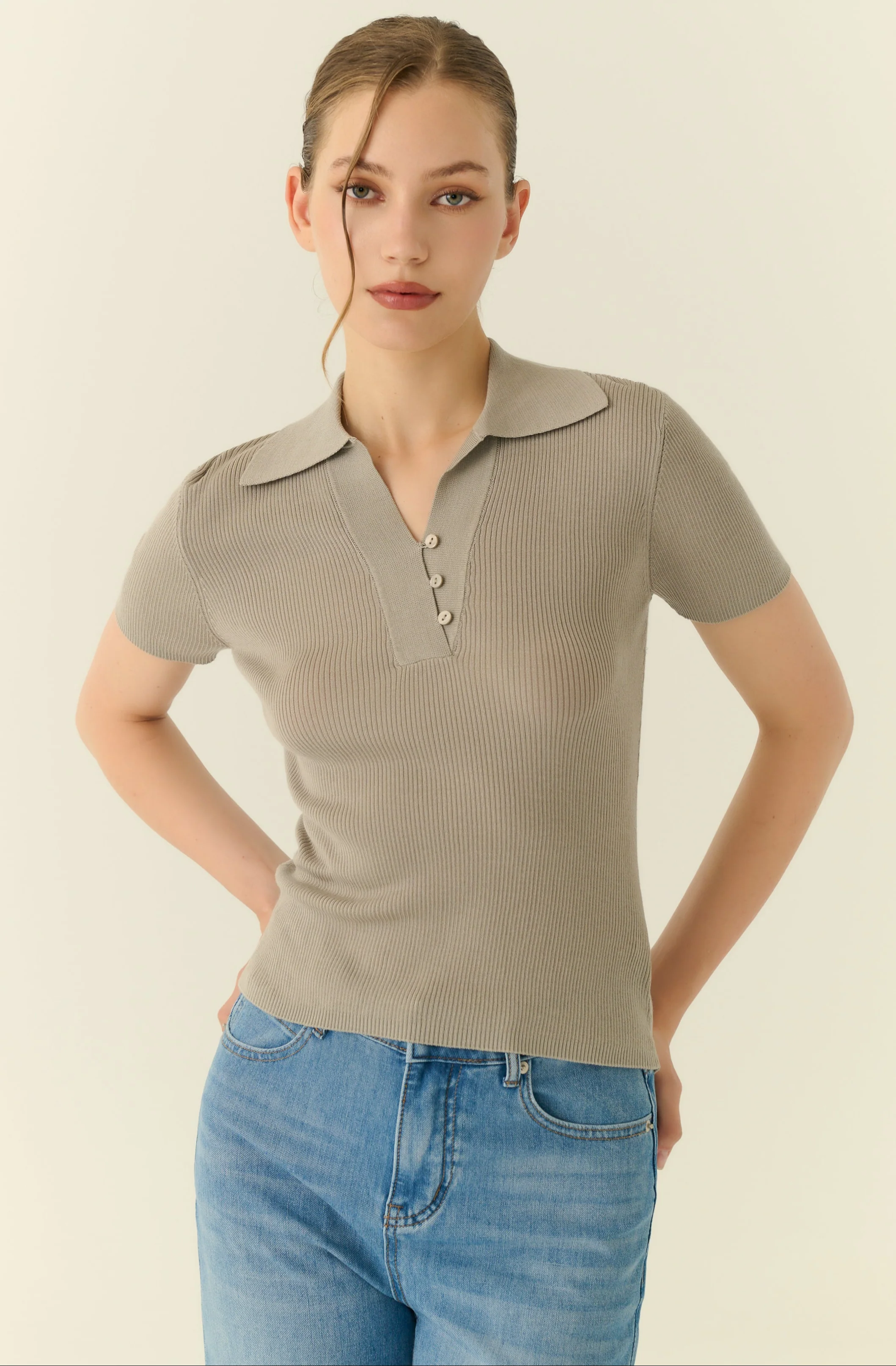 Breathable knit top