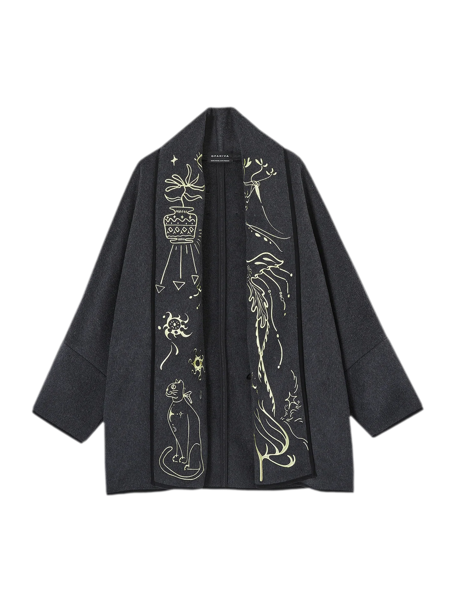 Heavy Embroidered Double-Sided Coat
