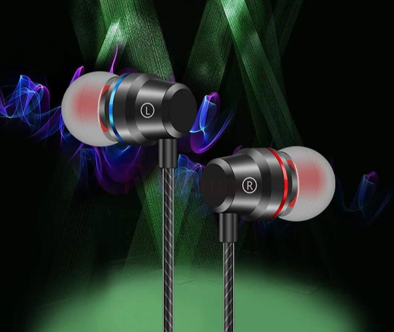 Professional Wired Earphone 3.5mm Metal In Ear Headset With Microphone