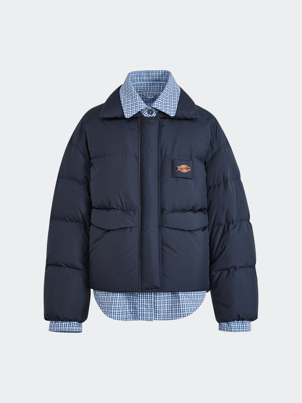 Layered Look Puffer Jacket