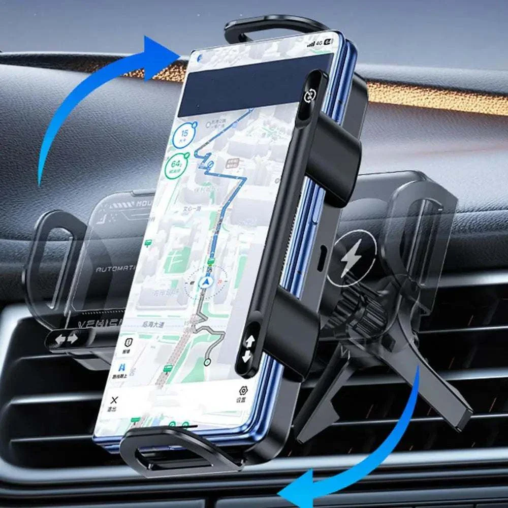 15W Wireless Car Charger Phone Holder (Vent Mount)