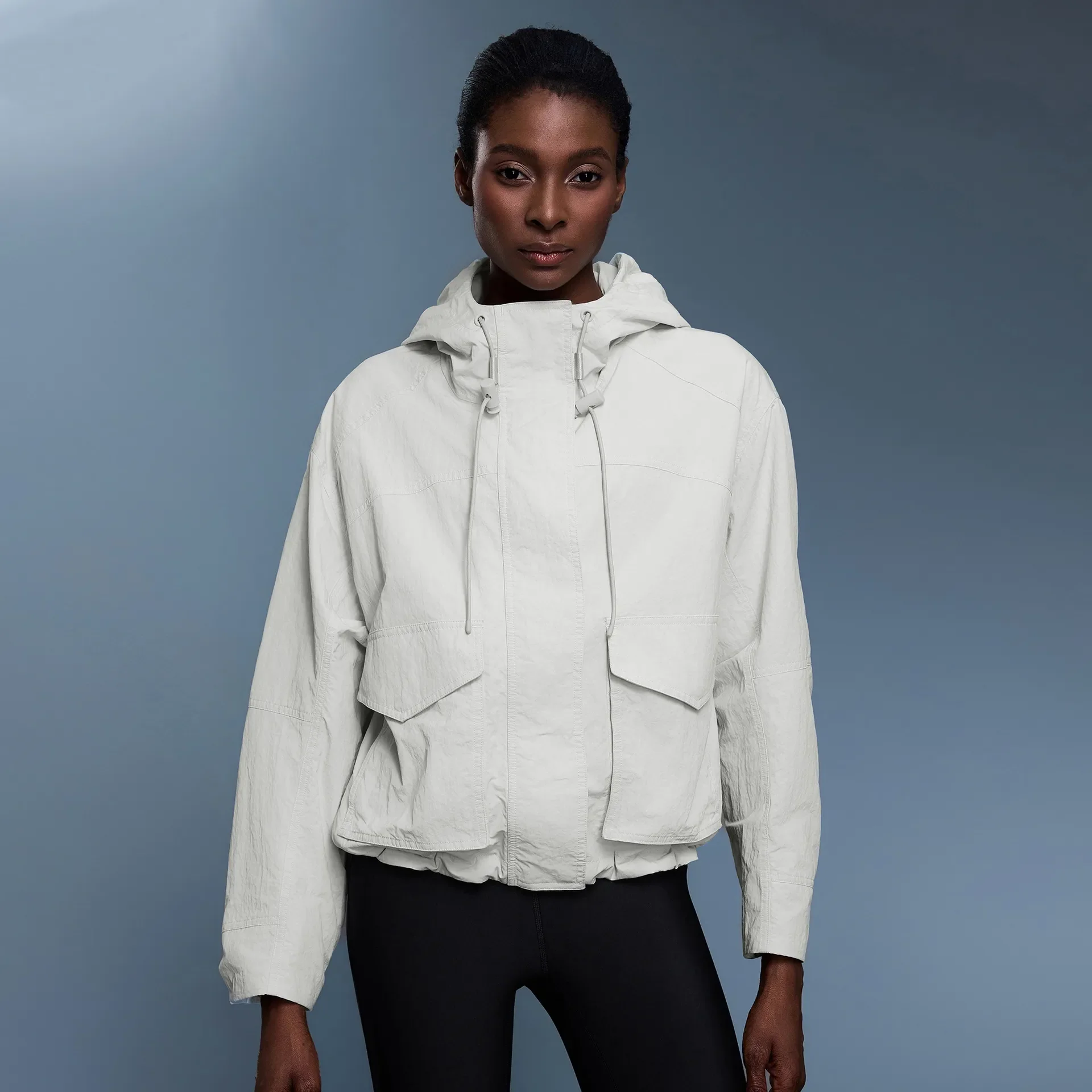 Light Outdoor Waterproof Hooded Jacket For Women