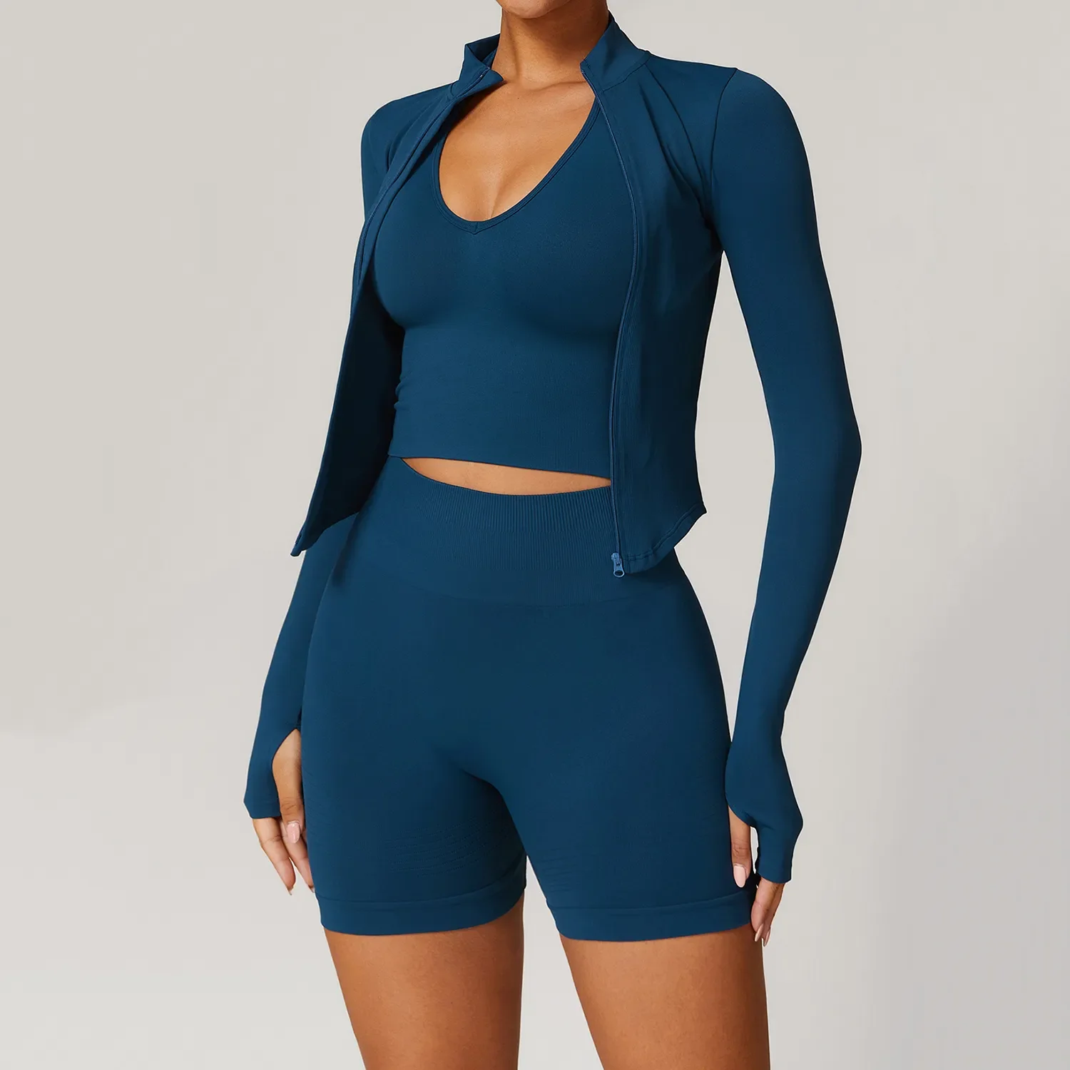 Long Sleeve Zipper Top