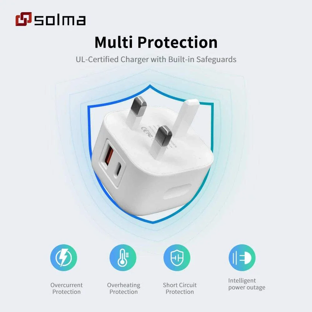 PD + USB Fast Charging Wall Adapter
