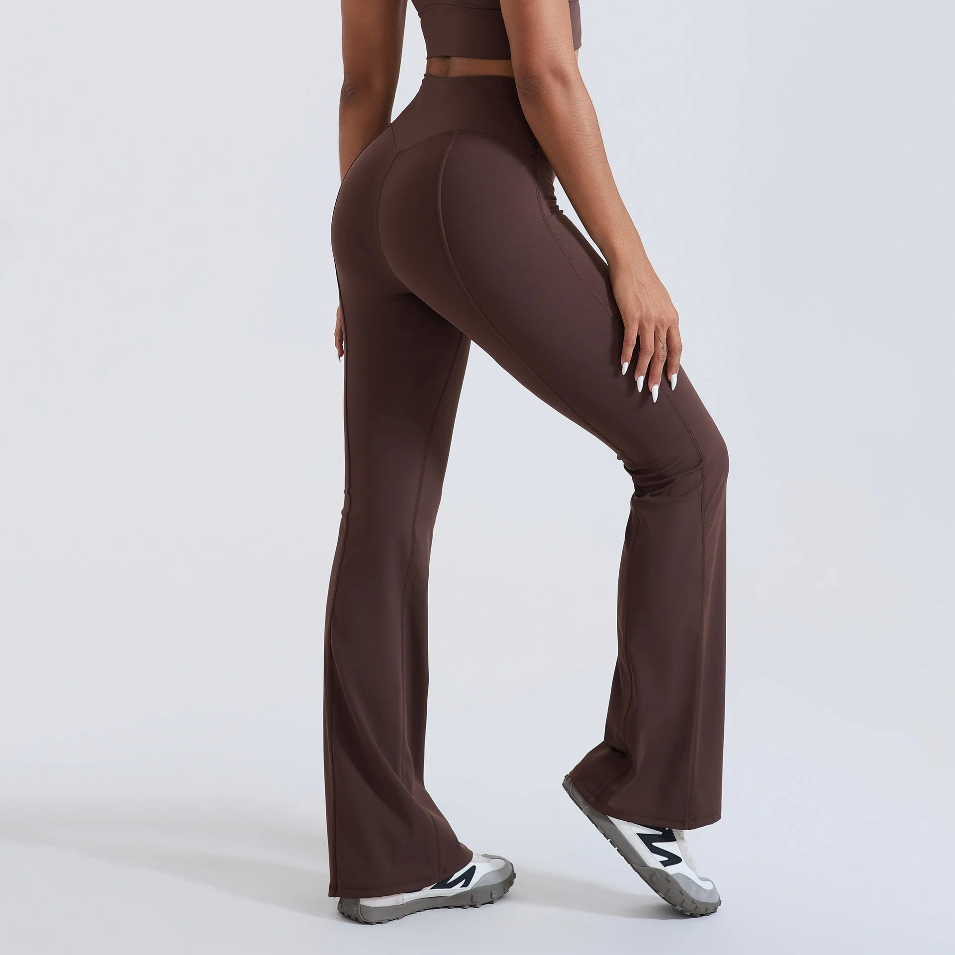 Women's Flared Pants with Special Sculpting Seamlines CY3412