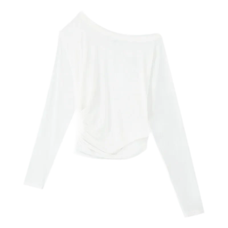 Lyocell Off-Shoulder Cropped Top