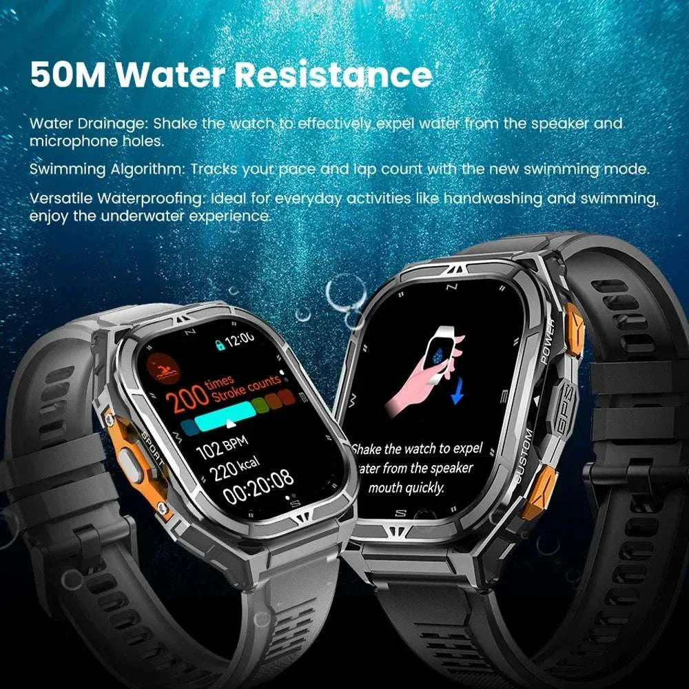 Terra-X GPS Rugged Smartwatch | 1.96