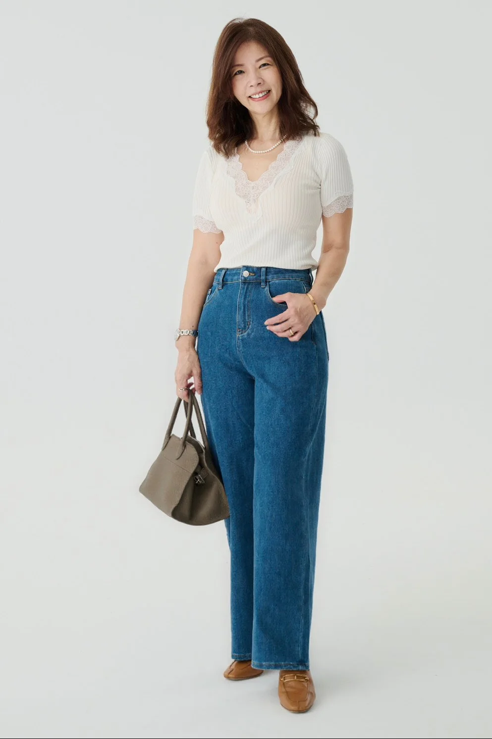 Ailin lyocell elastic jeans