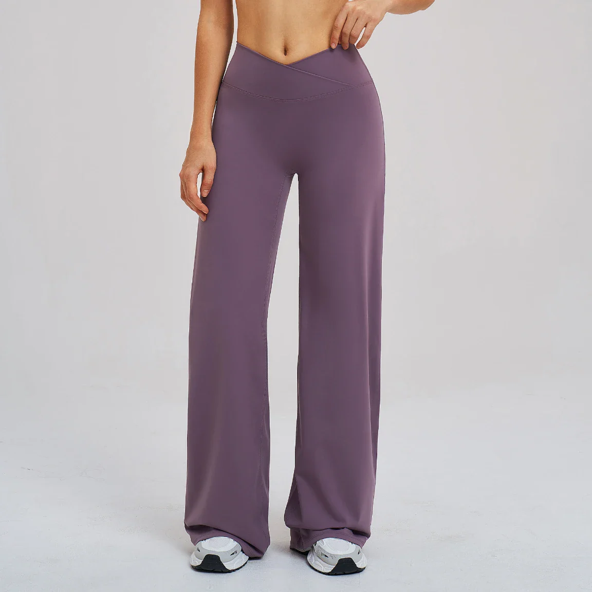Women's Crossover Waist Wide Leg Yoga Pants