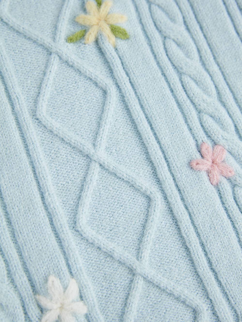 Floral Cardigan Sweater