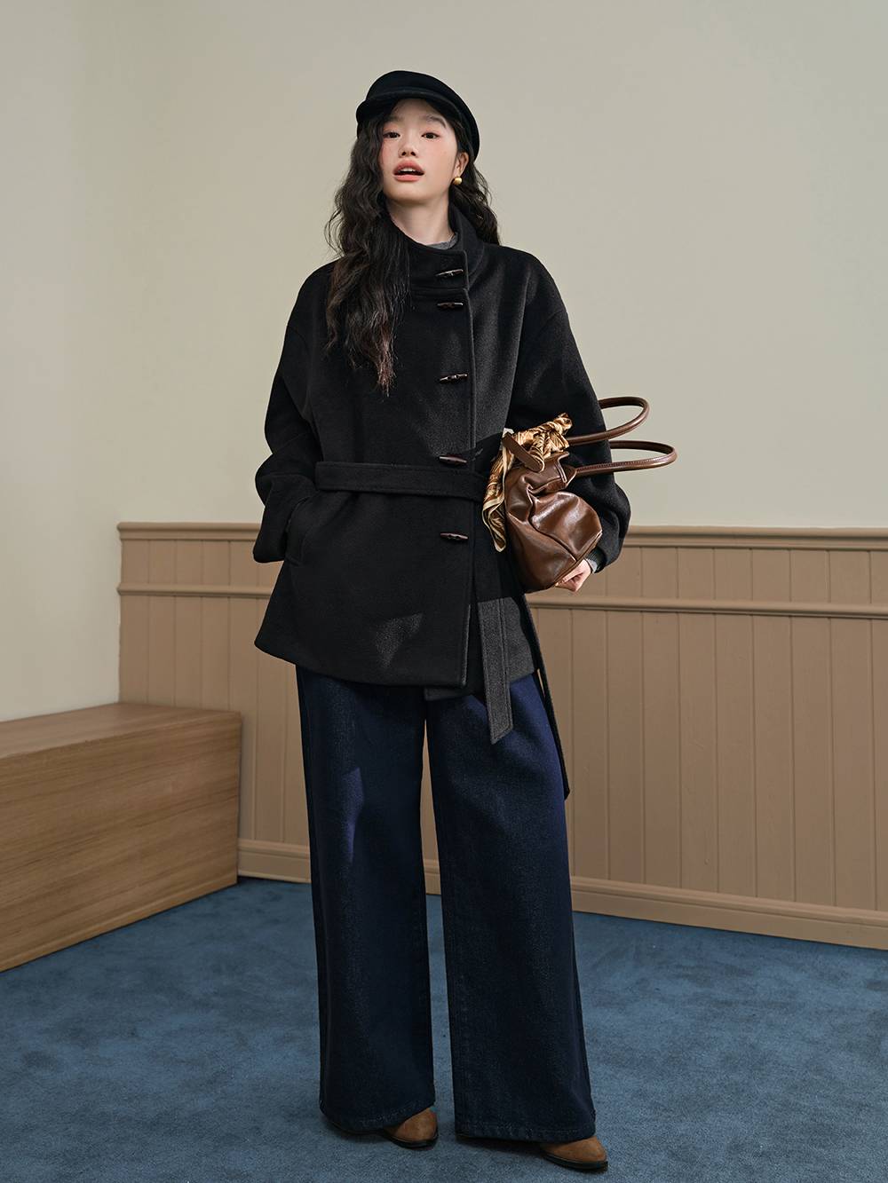 Funnel Neck Coat
