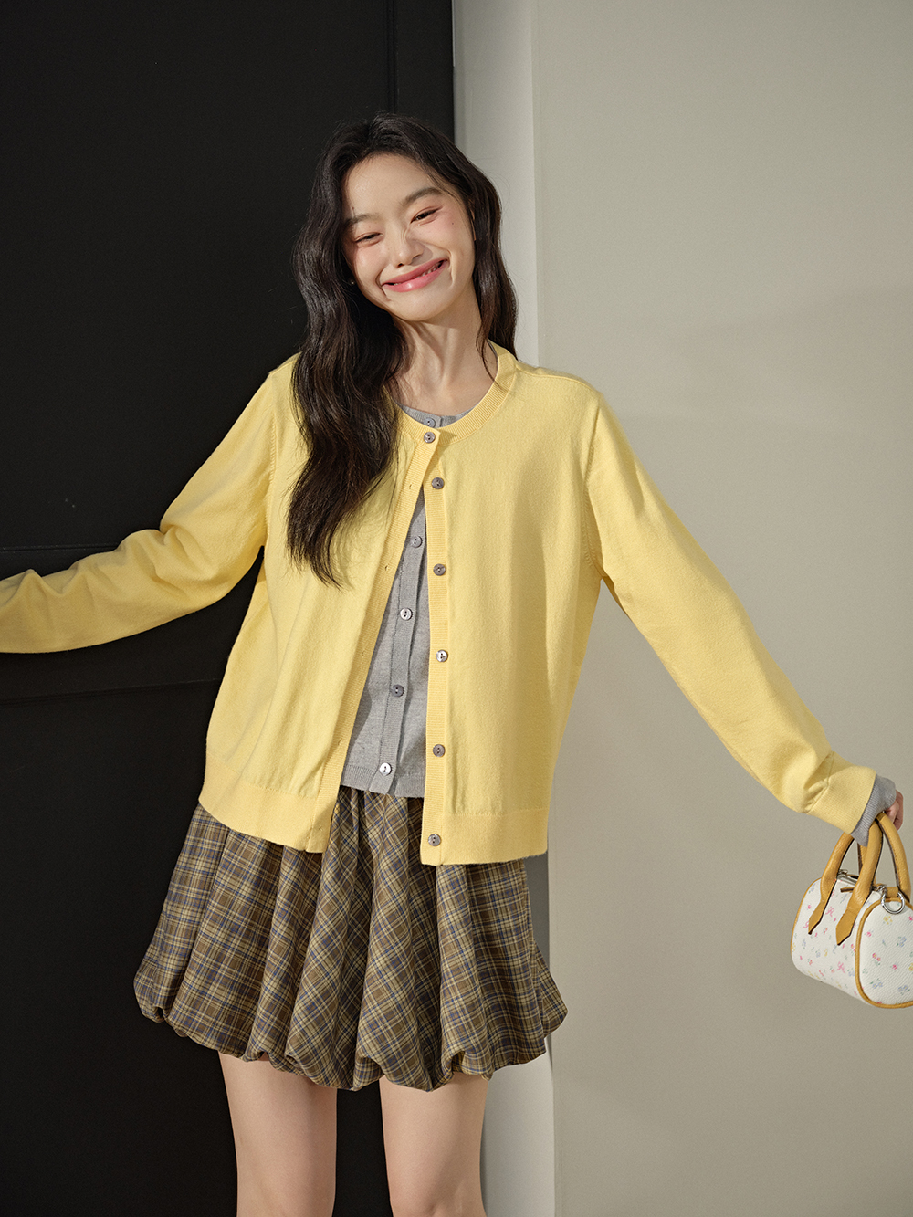 Fake Two-piece Cardigan
