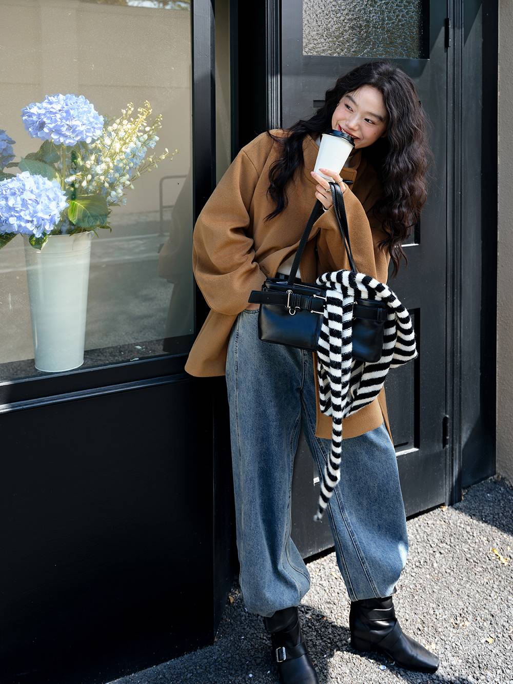 Funnel Neck Coat