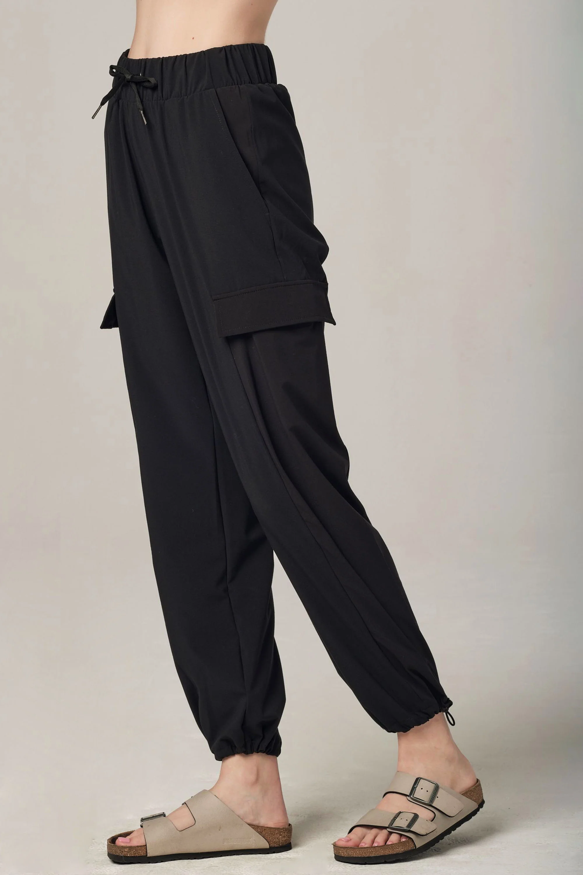 Loosen Up Black Jogger