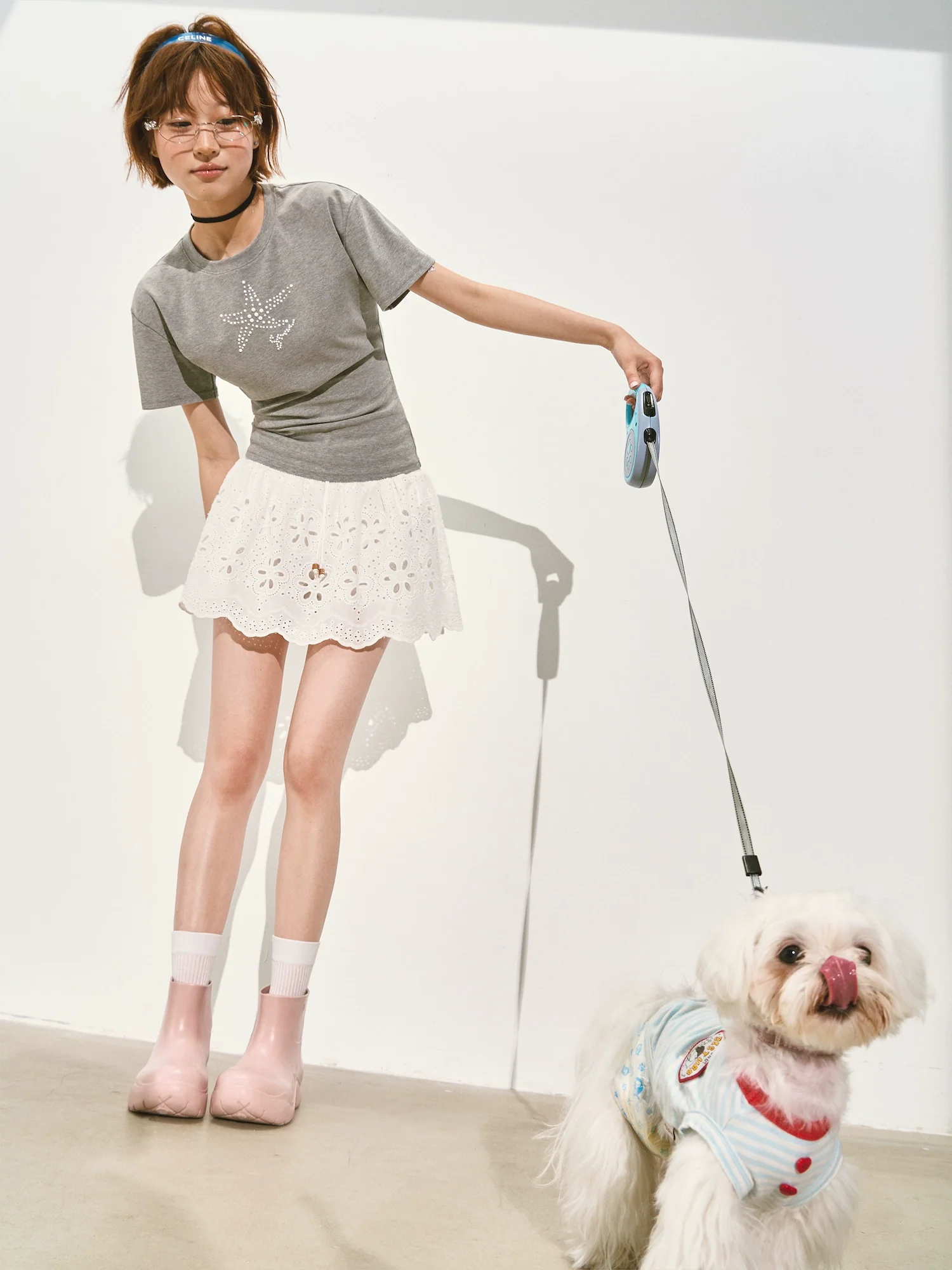 Slim-Fit Lazy Half-sleeve T-shirt