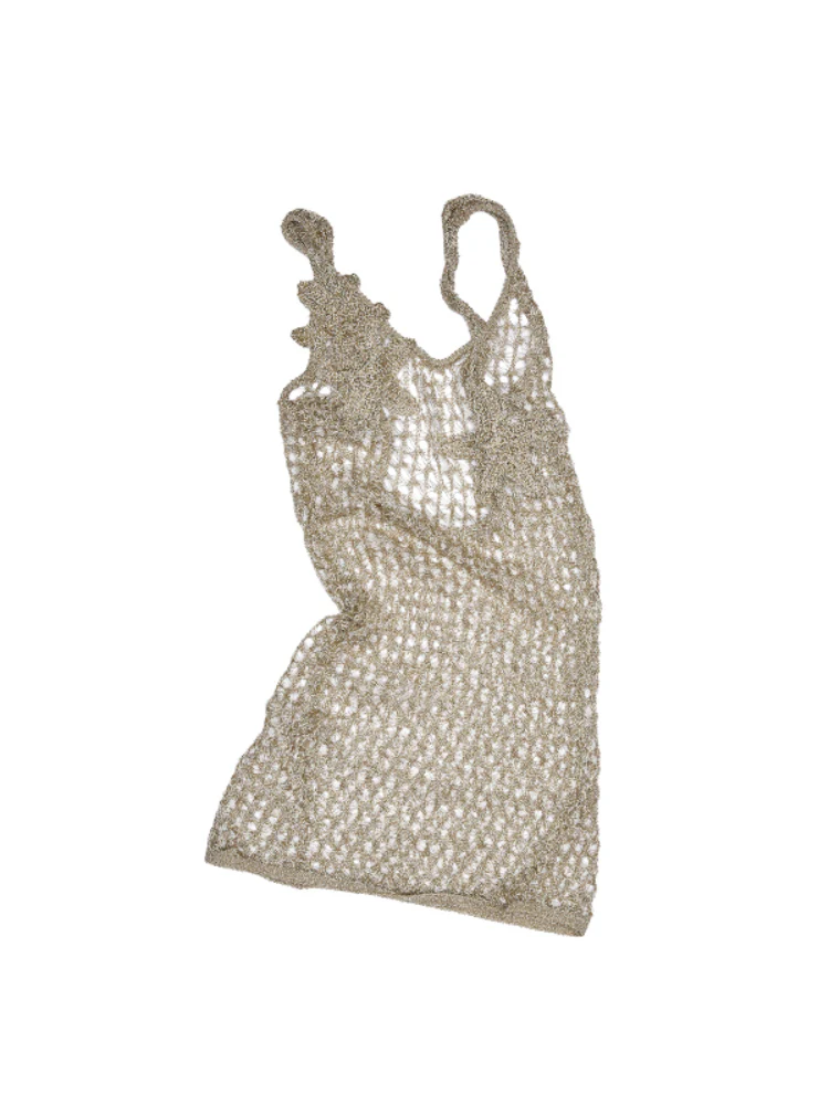 Hand-Crocheted Starfish Strappy Knotted Vest