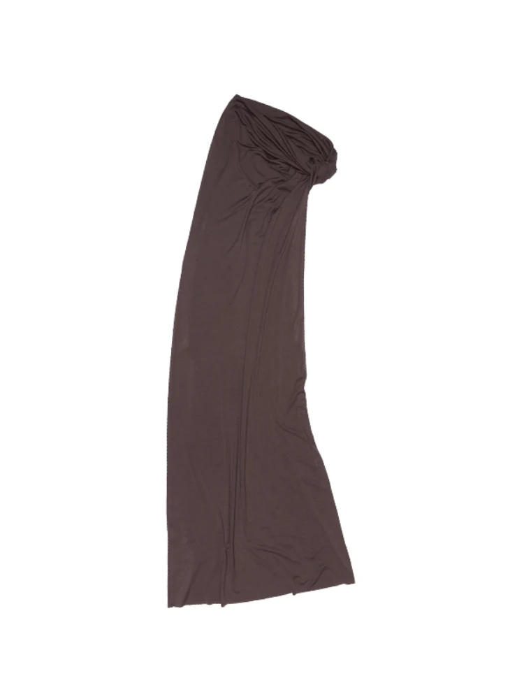 Large Round-Neck Knot Acetate Tank Top & Skirt Set