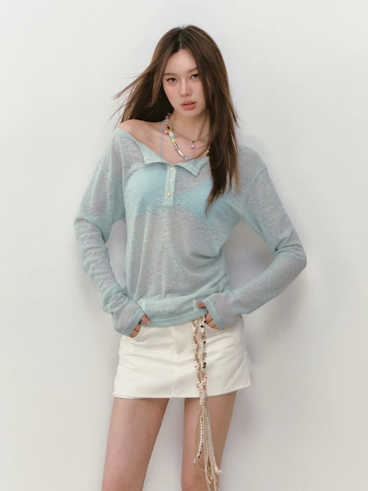 Imitation Acetate Sun - Protection Cover - Up T - shirt