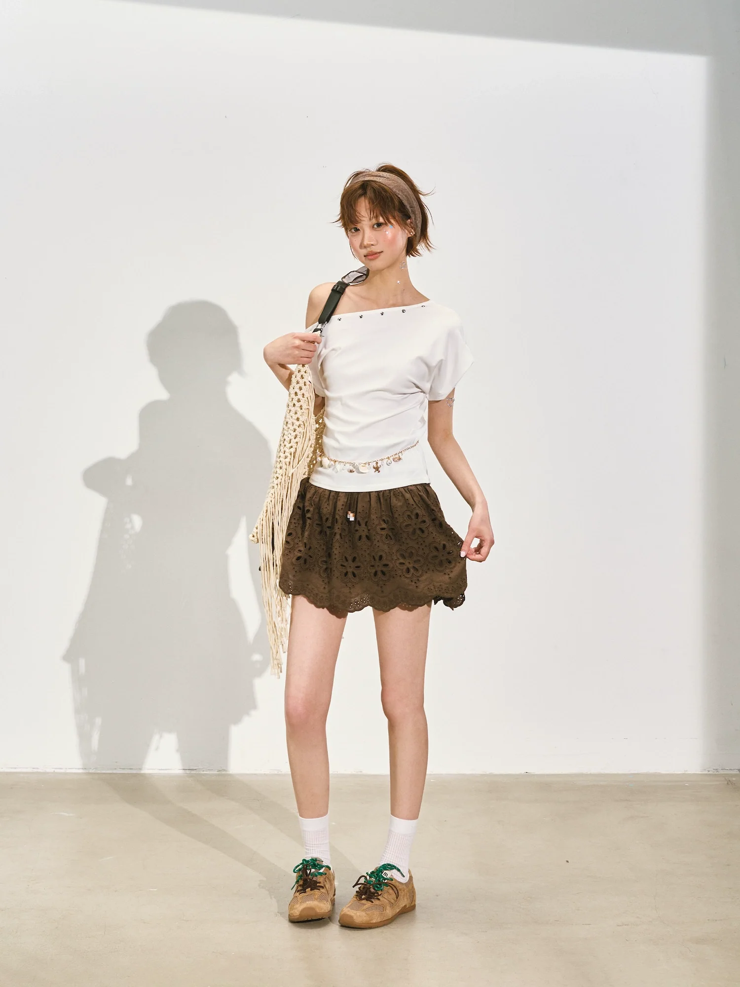 Vacation-Style Sleeveless Top & Skirt Set