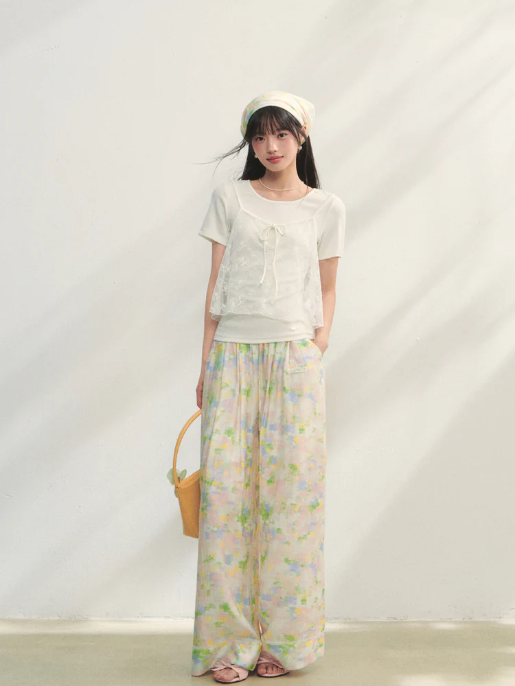 Lace Mesh Sling T-shirt