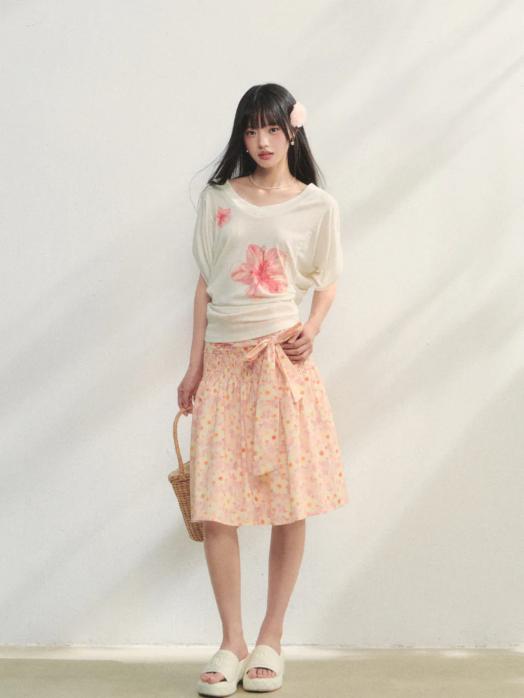 Printed Strappy Three-Way Strapless Camisole