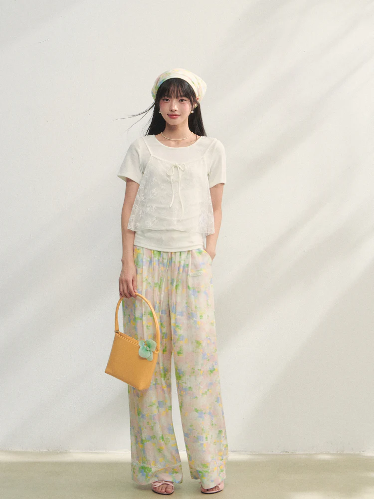 Lace Mesh Sling T-shirt