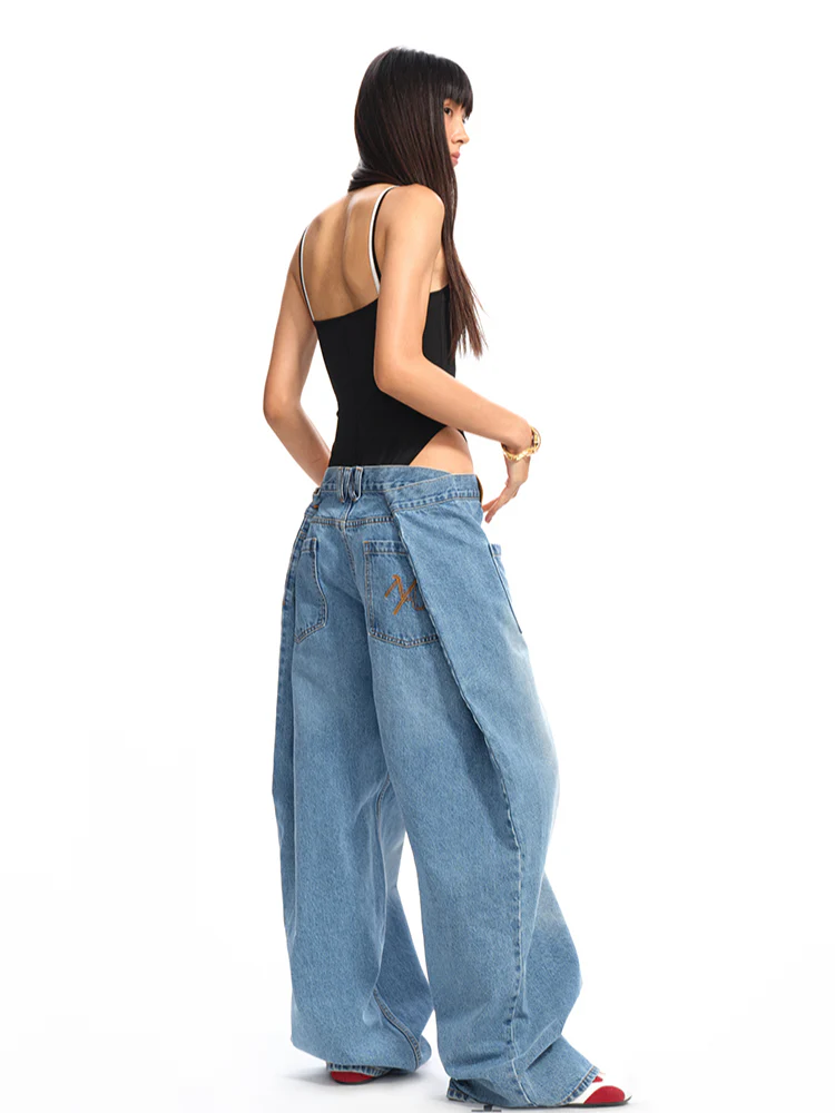 Fake Two-Piece One-Piece Vest Sling